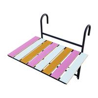 BALKONHÄNGETISCH Petäjävesi - Multicolor, Holz/Metall (40/60/58cm) - [en.casa]