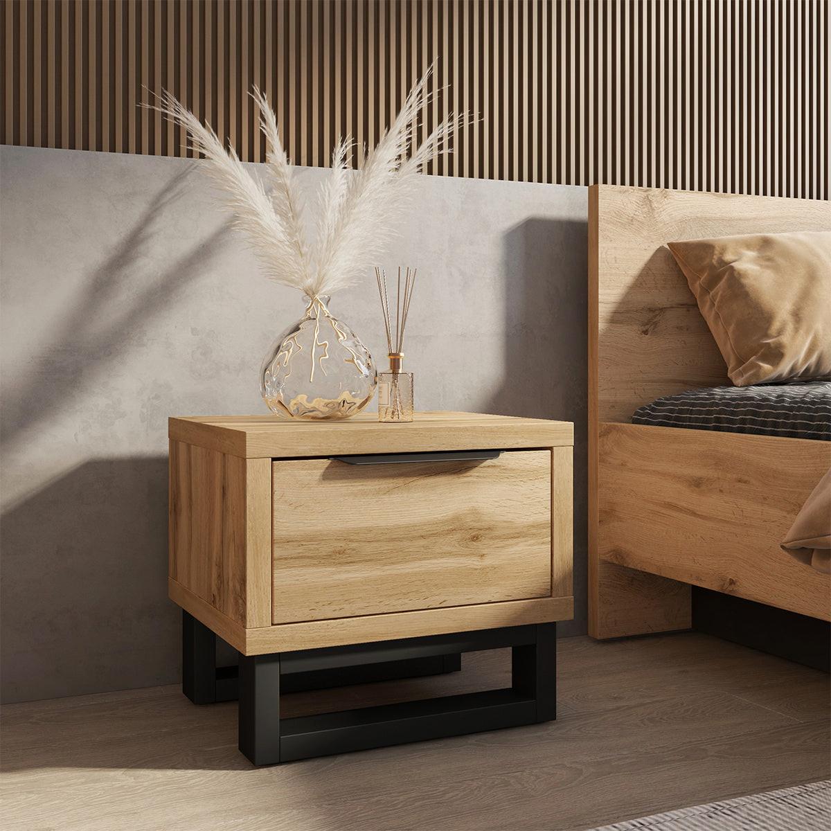 NACHTTISCH Eden Holz - Braun, Holzwerkstoff (55/49/45cm) - Petits-meubles