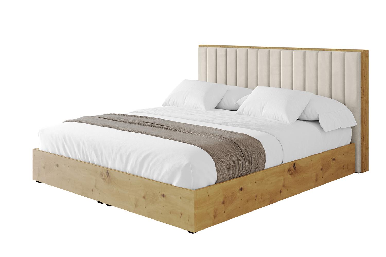 POLSTERBETT mit Bettkasten und Lattenrost, Boxbett ohne Matratze - ENZO4 180x200 Beige - Beige, Holzwerkstoff/Textil (180/200cm) - ALTDECOR