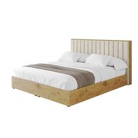 POLSTERBETT mit Bettkasten und Lattenrost, Bett mit Matratze H3/H4 - ENZO4 200x200 Beige - Beige, Holzwerkstoff/Textil (200/200cm) - ALTDECOR