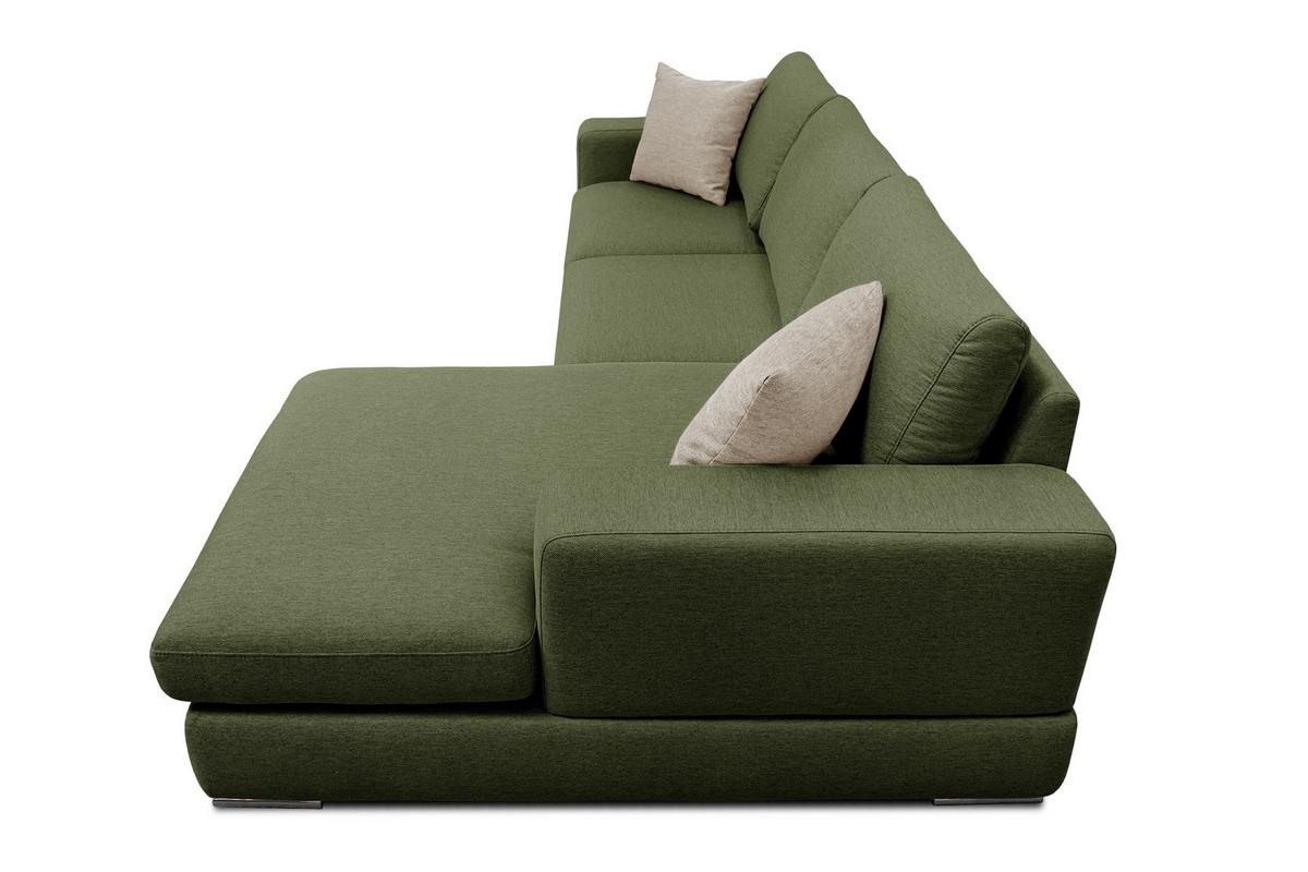 ECKSOFA OTTO 4-Sitzer, grün - Grün, Holzwerkstoff/Textil (279/159cm) - Wozimo