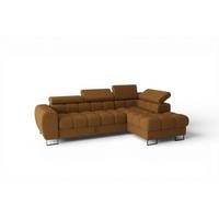 ECKSOFA Bastien Mit Schlaffunktion - Rotbraun, Holzwerkstoff/Textil (260/170cm) - Fun Möbel