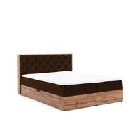 BOXBETT Maximo In Torre - Dunkelbraun, Holzwerkstoff/Textil (180/200cm) - Fun Möbel