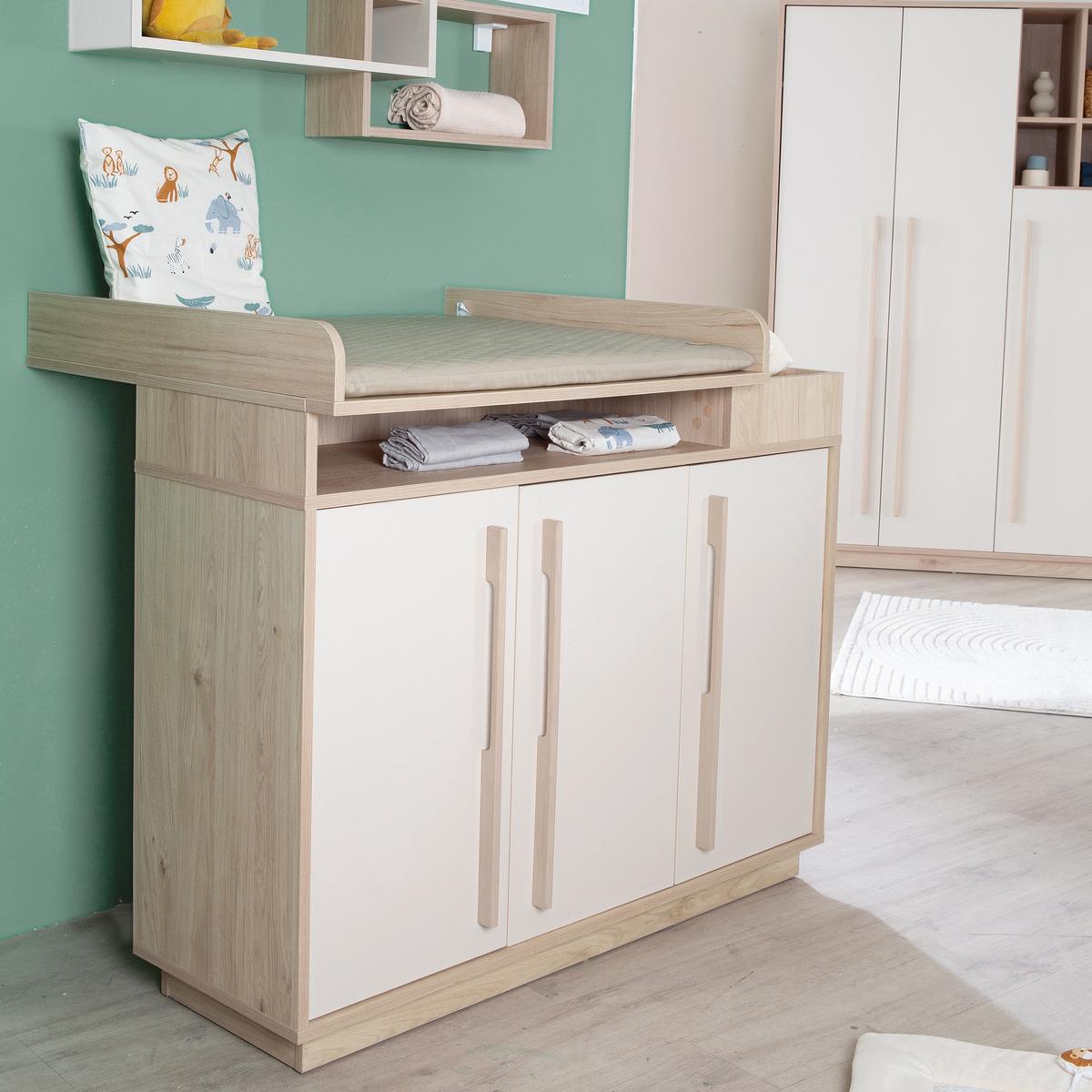 BABYZIMMER Elva 3-teilig - Creme, Holz (1/1/1cm) - Roba