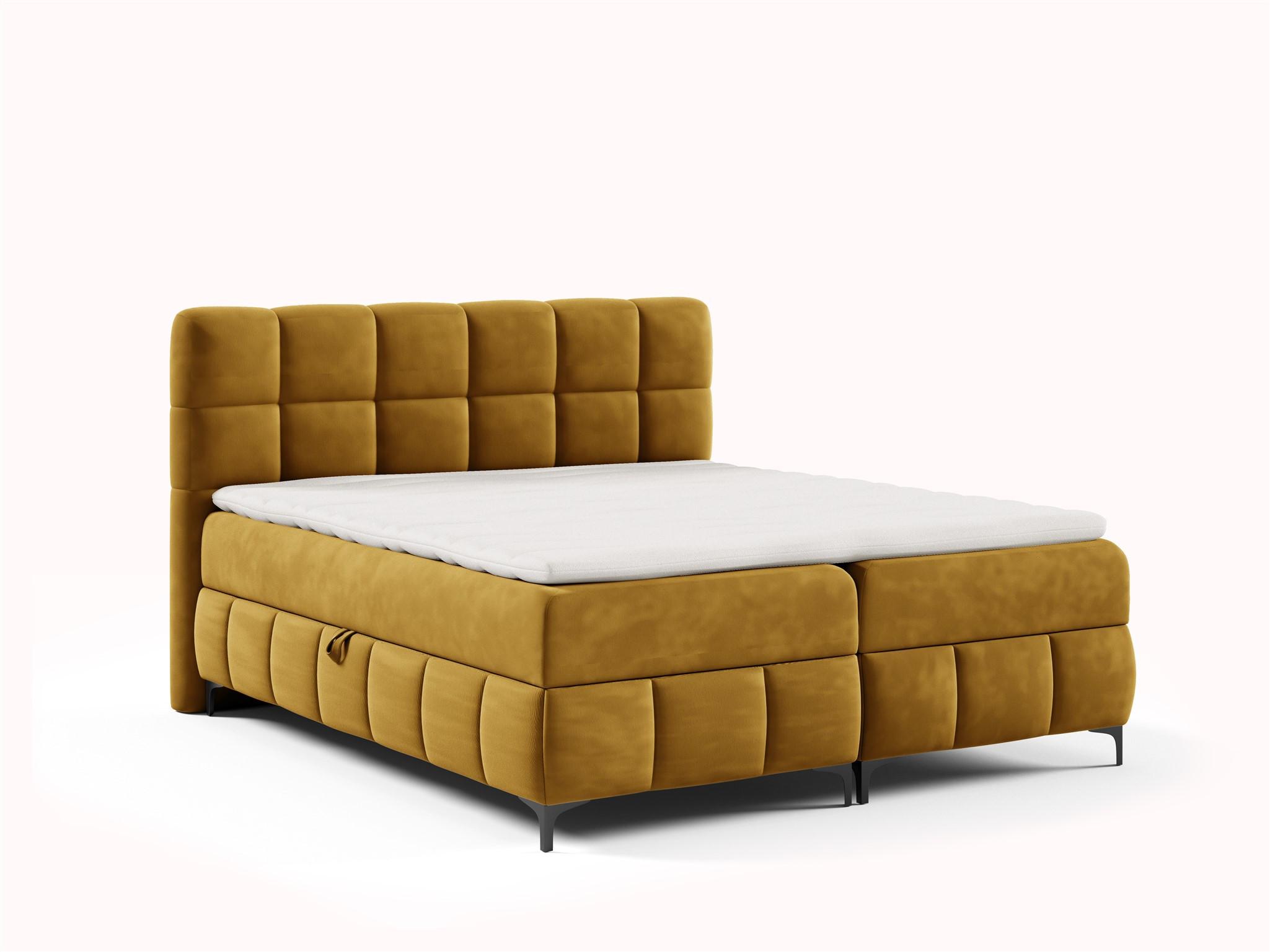 BOXBETT Sophie In Salvador - Honig, Holzwerkstoff/Textil (160/200cm) - Fun Möbel