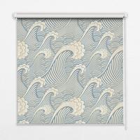 INNENROLLO - Fensterrollo - Rollo - 60x40 cm - Wasserwellen - Blau, Kunststoff (60/140/0.5cm) - TULUP