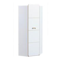 DREHTÜRENSCHRANK MANTI 71/188/71cm 1-türig Weiß - Eichefarben/Weiß, Holzwerkstoff (71/188/71cm) - MASSENO