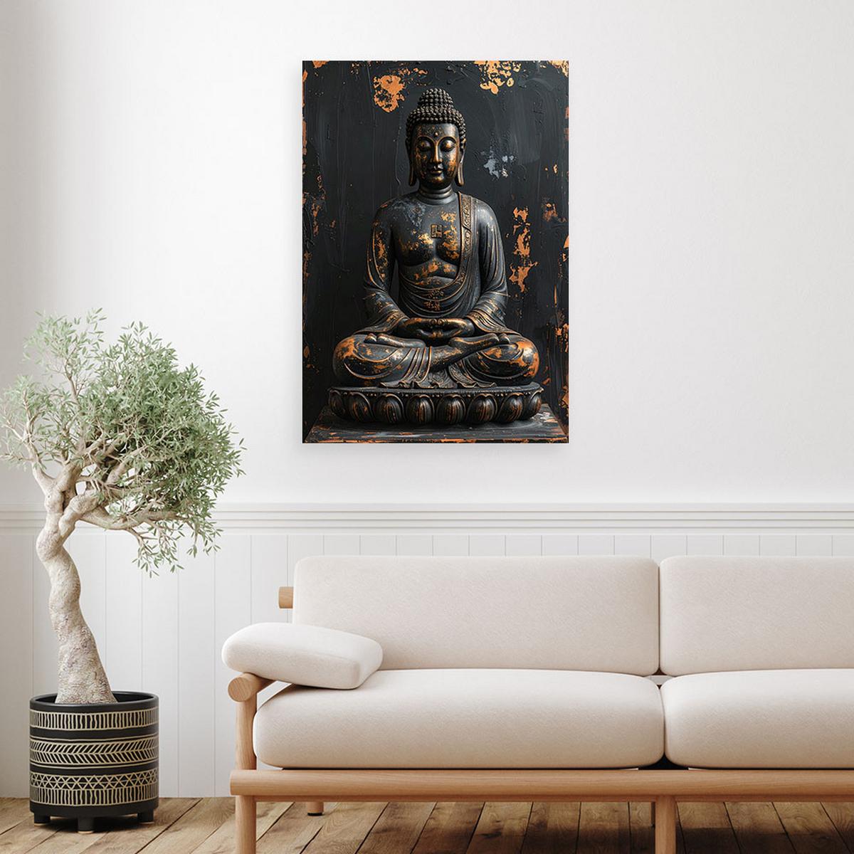 LEINWANDBILD Zen und Orientalisch 80x120cm - Schwarz, Textil (80/120cm) - Feeby