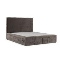 POLSTERBETT Hush mit Stauraum 200/200 cm Braun im Lotta Stoff - Schwarz/Braun, Holz/Holzwerkstoff (200/200cm) - AltaBeds