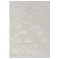 WOLLTEPPICH DEBEN, geometrisch, aus Wolle, Elfenbein, 160 x 230 cm - Champagner, Textil (230/160cm) - KADIMA DESIGN
