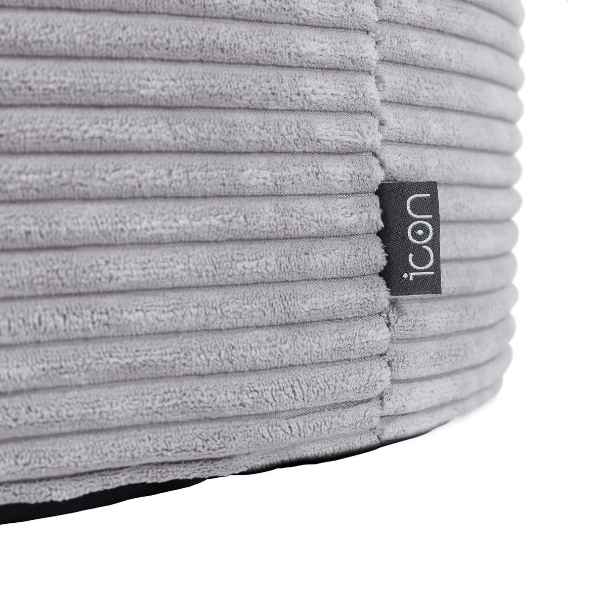 SITZPOUF Rund Milano - Grau, Textil (55/35/55cm) - icon