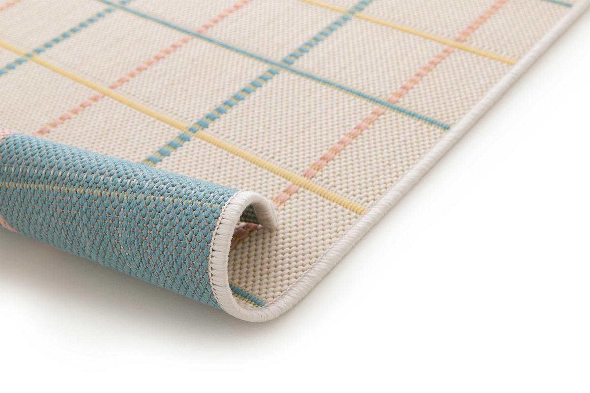 OUTDOORTEPPICH In Pastelltönen Manila 120/170 cm - Pastellblau/Pastellgrün, Textil (120/170cm) - Atticgo