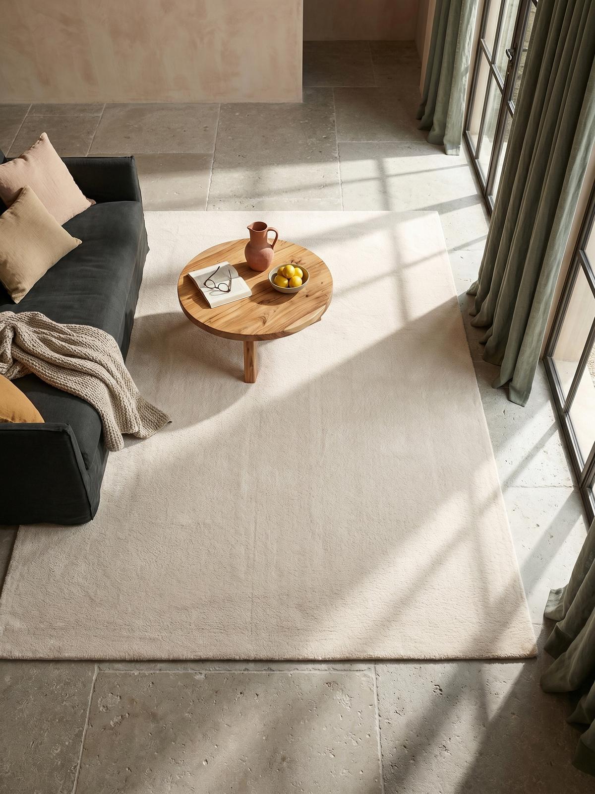 KURZFLORTEPPICH Antirutsch Uni RUTOR Polyester Beige 300 x 400 cm - Beige, Textil (300/400cm) - KADIMA DESIGN