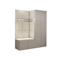 GARDEROBEN-SET Orion III - Kaschmir/Creme, Holzwerkstoff/Kunststoff (158/186/46cm) - MIRJAN24