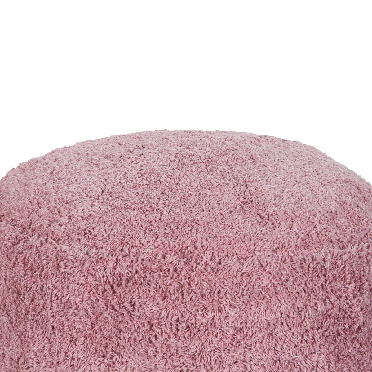 POUF Baumwolle Rosa Kandhkot - Pink, Textil (50/35/50cm) - Beliani