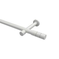 GARDINENSTANGE Prestige Elanto 520 cm (geteilt in 4 x 130 cm), 1-läufig (ohne Ringe), 20 mm Ø Weiß - Weiß, Metall (520cm) - INTERDECO