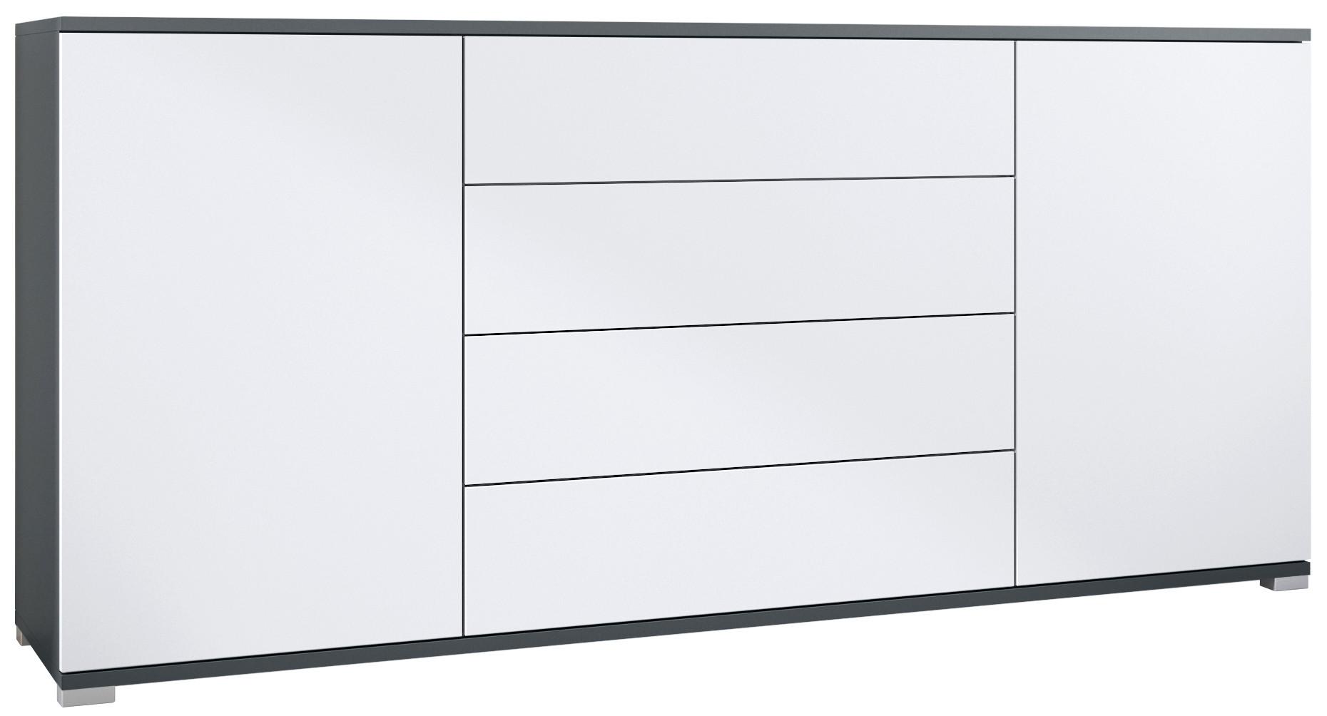 SIDEBOARD Santo Weiß matt - Weiß, Holzwerkstoff (166.5/75.5/35cm) - Vladon