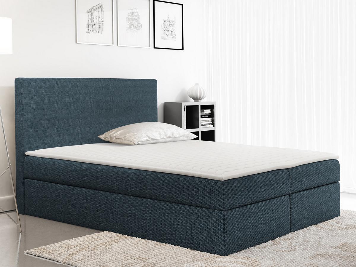 BOXBETT Basic - H3 - Dunkelblau, Holz (200/200cm) - MIRJAN24