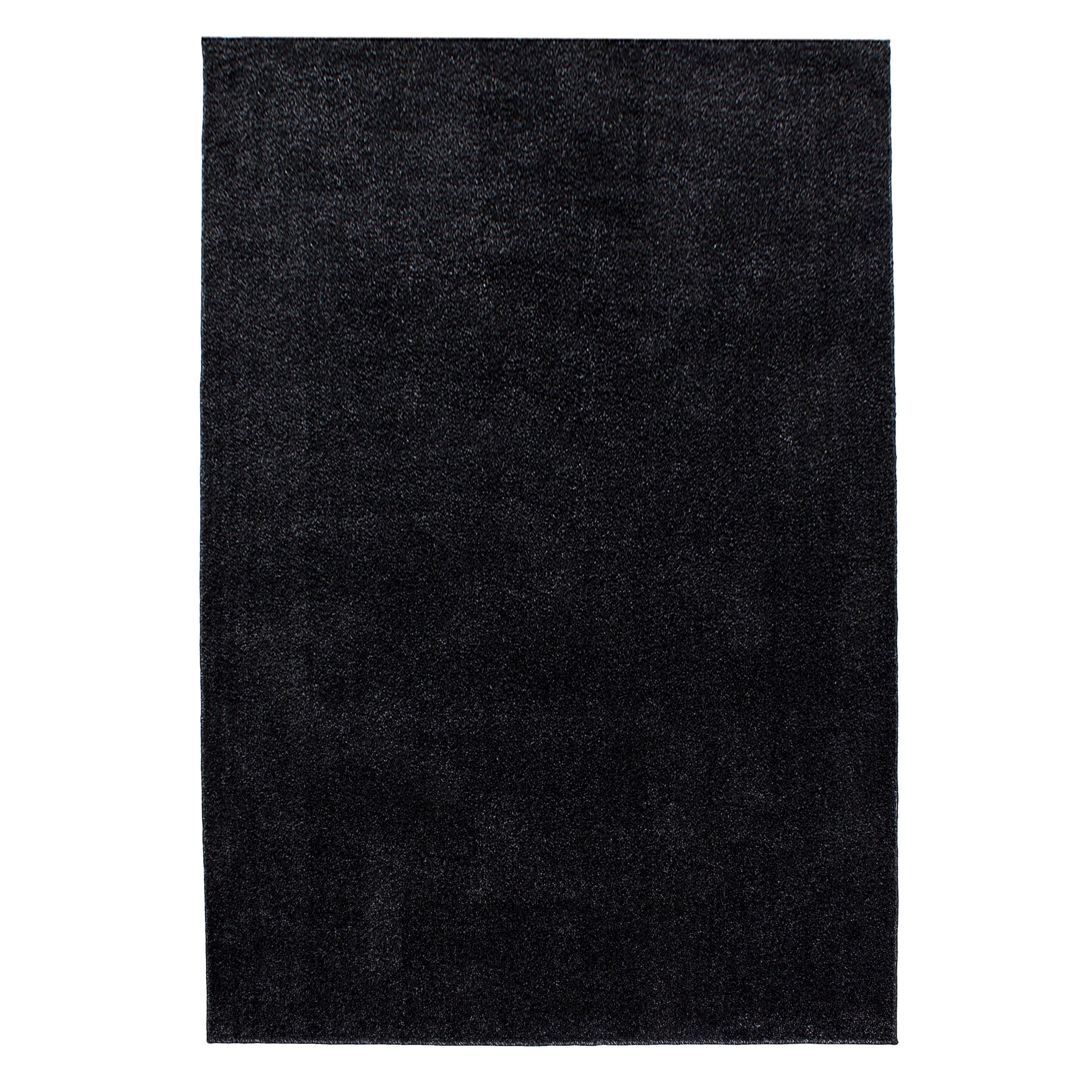 TEPPICH Kurzflor MAIN in Anthrazit, einfarbig, 200 x 290 cm - Anthrazit, Textil (290/200cm) - KADIMA DESIGN