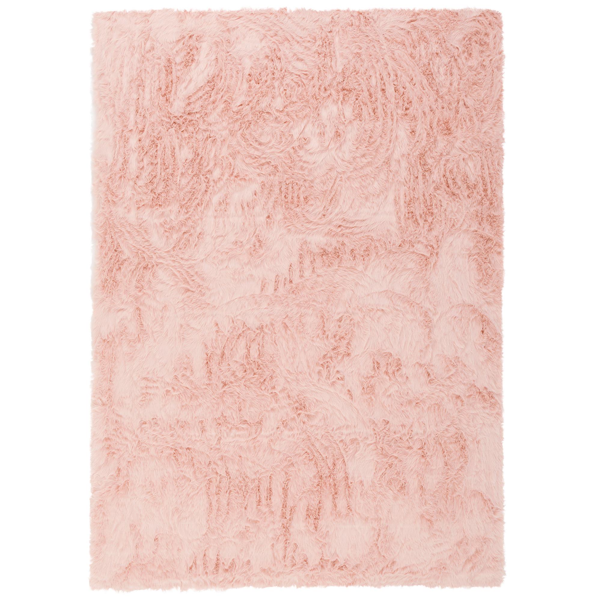 LUXUS SUPER SOFT FELLTEPPICH ASPEN MELIERT - Rosa, Textil (160/230cm) - Pergamon
