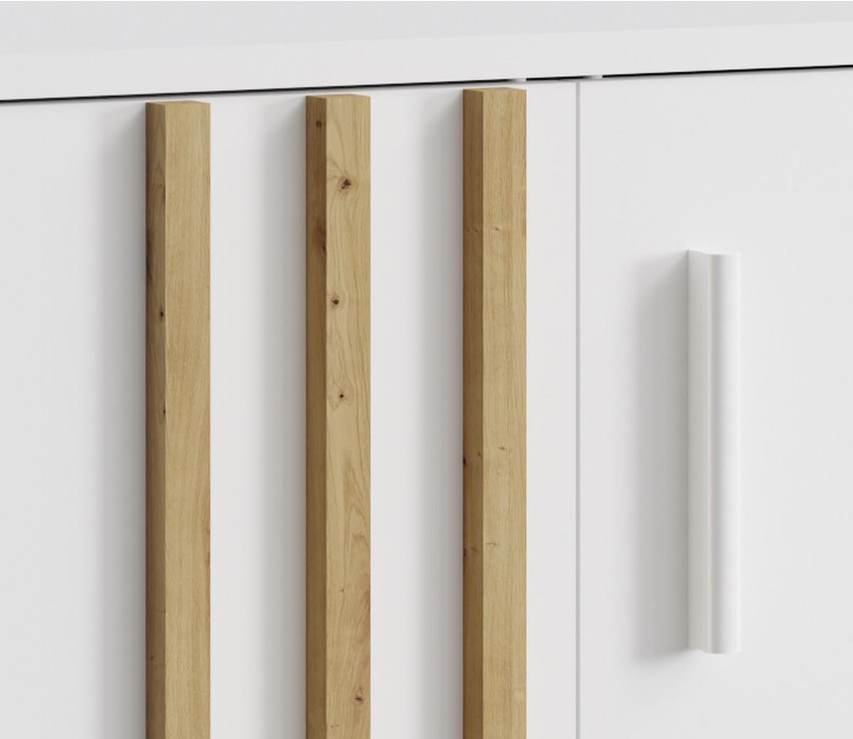KOMMODE Weiß 60/73/35 - Weiß, Holzwerkstoff (60/73/35cm) - RAUMHIRSCH FURNITURE