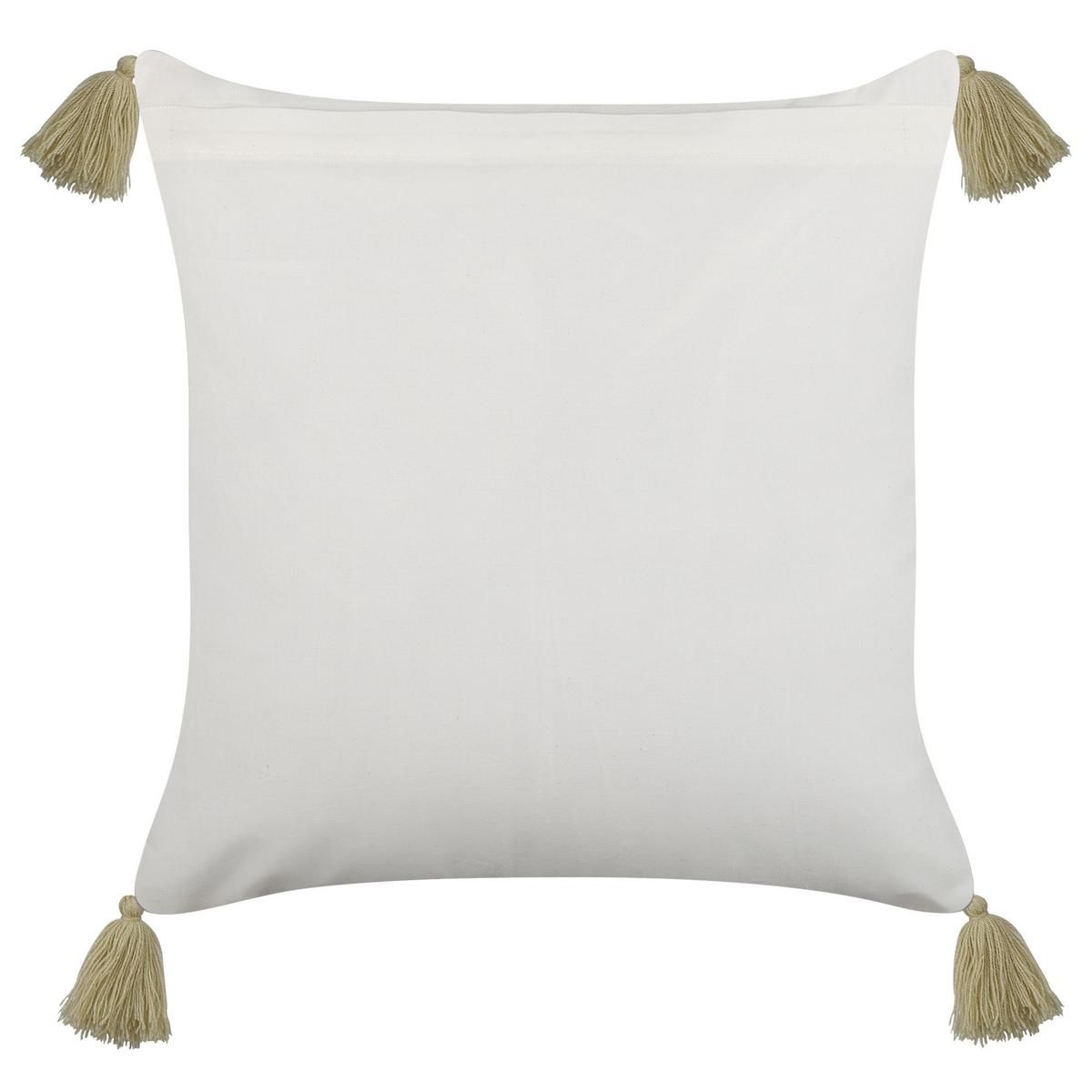 DEKOKISSEN Hellgrün 45/45 cm Syringa - Hellgrün, Naturmaterialien/Textil (45/45cm) - Beliani