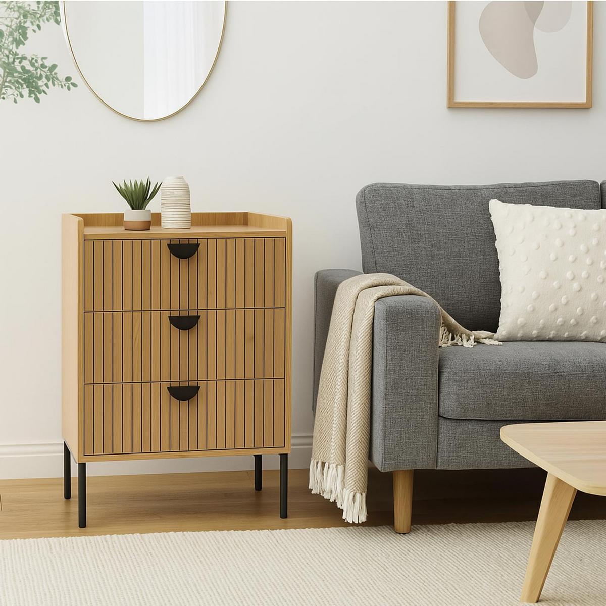 KOMMODE Braun - Braun, Holz (50/77/42cm) - MCW