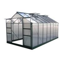 GEWÄCHSHAUS POLYCARBONAT dahlia Grün - Grün, Metall (309/430cm) - Habitat Garten