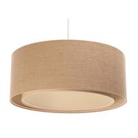 HÄNGELEUCHTE Beige 60/20 cm - Beige, Kunststoff (60/1.2/20cm) - ONZENO