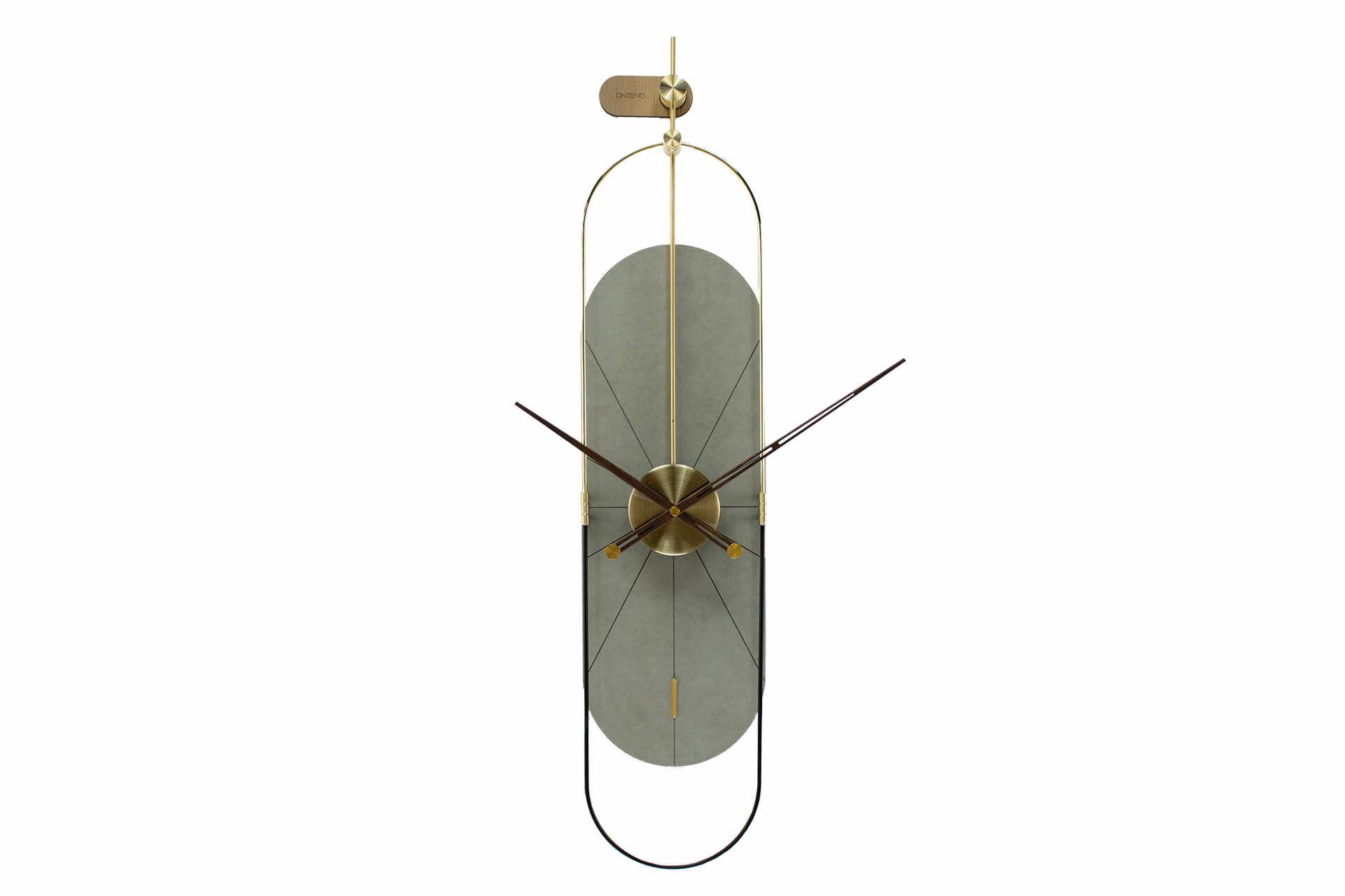 WANDUHR Design Grau 20/90 cm - Grau, Holzwerkstoff/Metall (20/90/2cm) - ONZENO