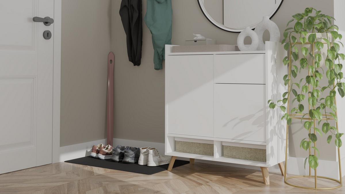 KOMMODE Weiß 80/92/35 - Weiß, Holzwerkstoff (80/92/35cm) - RAUMHIRSCH FURNITURE