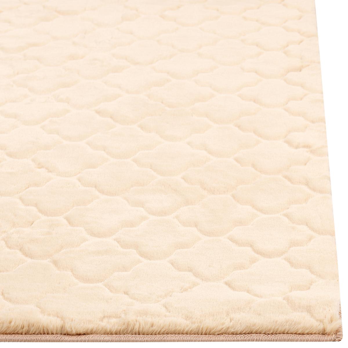 SHAGGY-KUNSTFELLTEPPICH Gharo 150/80 cm - Beige, Kunststoff (80/150cm) - Beliani
