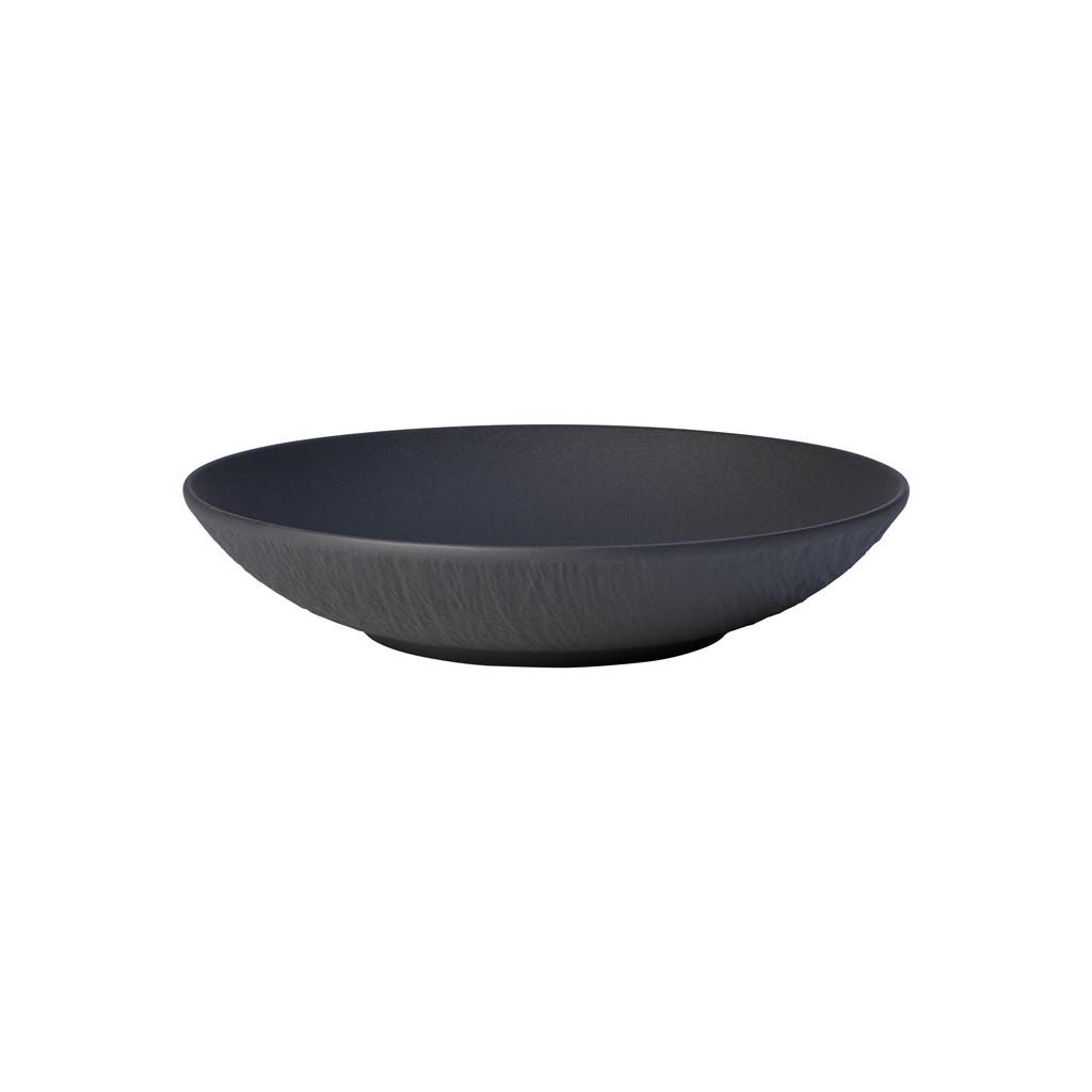 SCHALE FLACH Manufacture Rock schwarz ø 23,5 cm - Schwarz, Keramik (23.5cm) - Villeroy & Boch