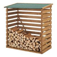 BRENNHOLZUNTERSTAND - Naturfarben, Holz (116/123/64cm) - [en.casa]