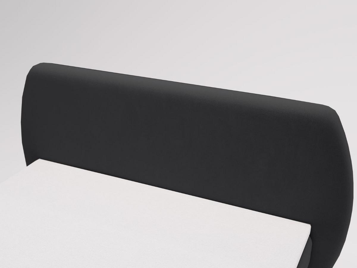 BOXBETT Bogota 160x200 Schwarz - Schwarz, Holz/Textil (160/200cm) - Graingold