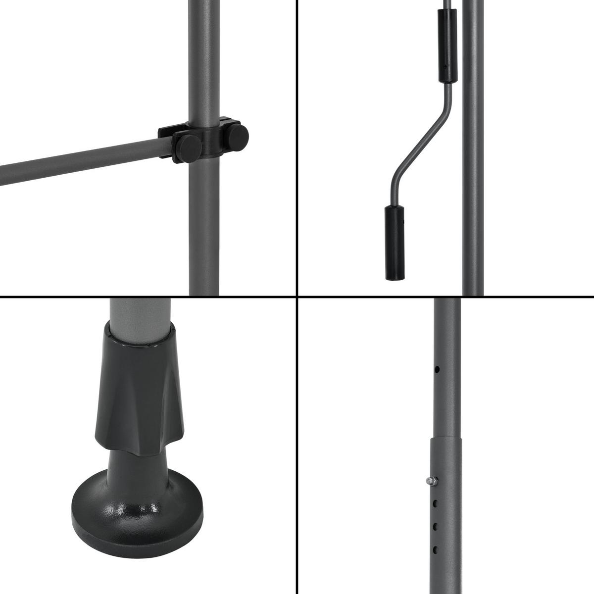 KLEMMMARKISE Stem - Dunkelgrau, Textil/Metall (250/309/120cm) - pro.tec