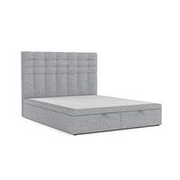 POLSTERBETT Callo mit Stauraum 140/200 cm Grau im Alta Stoff - Schwarz/Grau, Holz/Holzwerkstoff (140/200cm) - AltaBeds