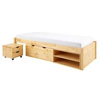 SCHUBLADENBETT SABRINA 90x190 cm natur - Naturfarben, Holz (90/190cm) - IDIMEX