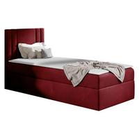 BOXBETT Carmen Mini, Seite zum Öffnen des Bettkastens: Links - H3 - Dunkelrot, Holz (90/200cm) - MIRJAN24