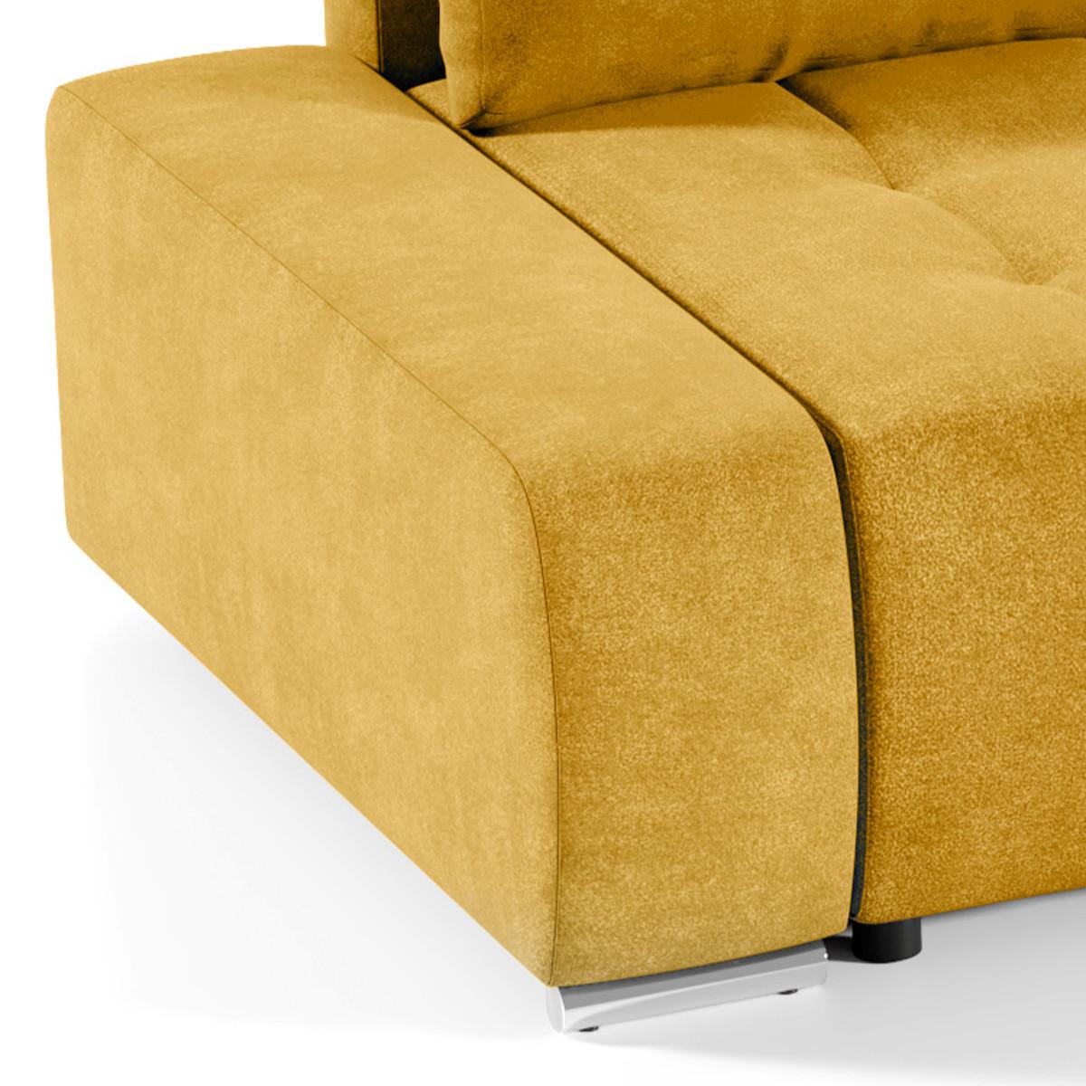 ECKSOFA Jonas 4 Sitzplätze Gelb - Gelb, Holzwerkstoff (265/185cm) - Petits-meubles