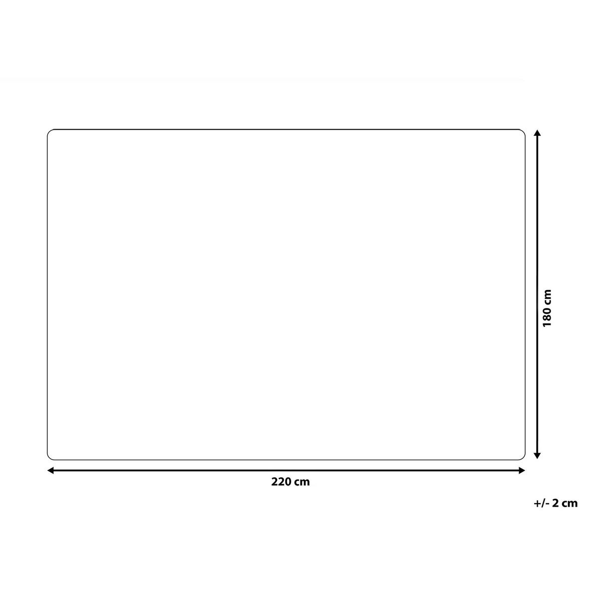 DECKE Grau Taza 180/220 cm - Grau, Textil (180/220cm) - Beliani