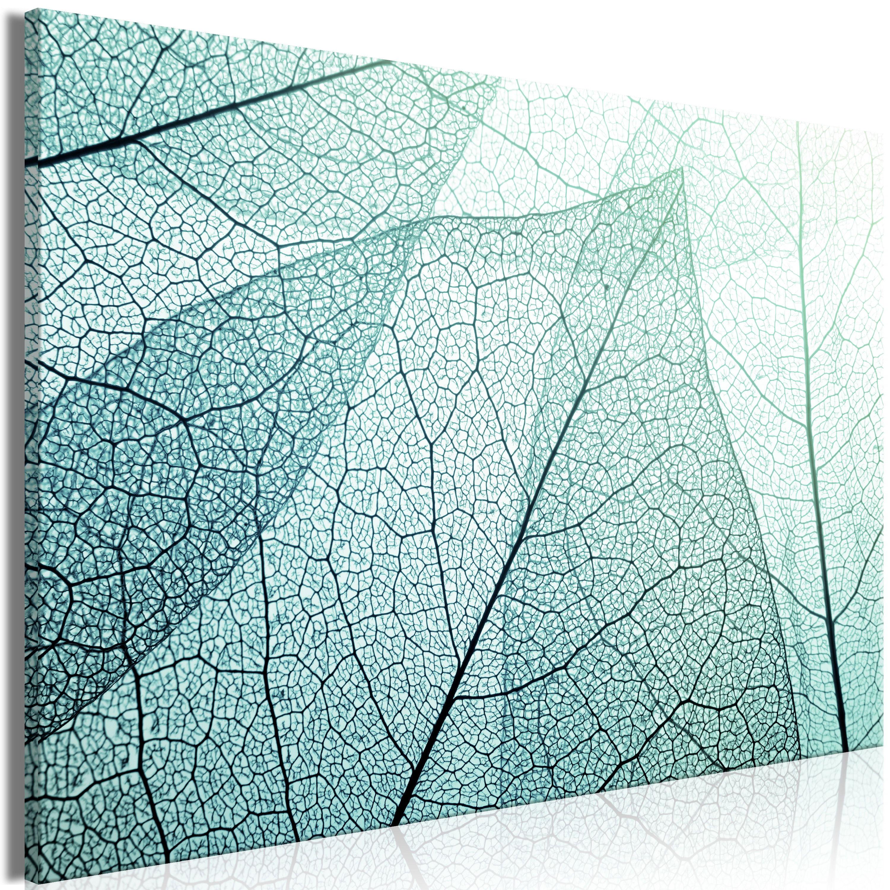 KUNSTDRUCK Grün 60/40 cm - Schwarz/Grün, Textil (60/40cm) - KUNSTLOFT