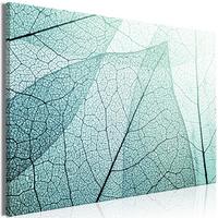 KUNSTDRUCK Grün 60/40 cm - Schwarz/Grün, Textil (60/40cm) - KUNSTLOFT