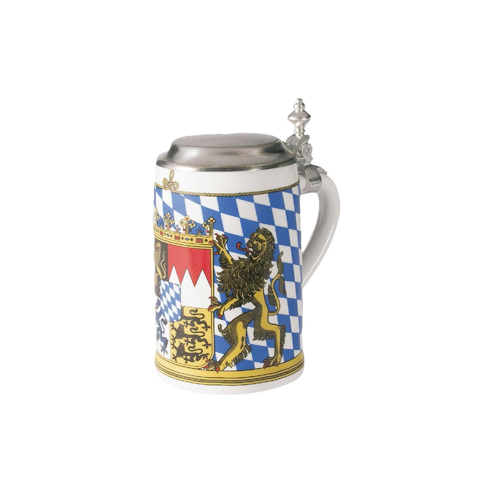 BIERKRUG MIT DECKEL Bayern bunt 0,75 l - Multicolor, Keramik (0.75L) - Seltmann Weiden