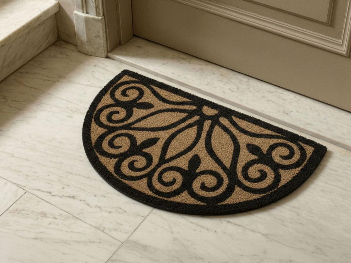 FUSSMATTE Naturfarben 45/75 cm Kokosfasern Tishimna - Naturfarben, Textil (45/75cm) - Beliani