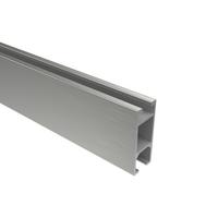 INNENLAUFPROFIL 100 cm, 14x35 mm Edelstahl-Optik - Edelstahlfarben, Metall (100cm) - INTERDECO