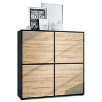 HIGHBOARD Cuba Türen in Eiche Natur - Eichefarben, Holzwerkstoff (104/105.5/35.5cm) - Vladon