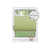 PLISSEE Thermo Basic 70 x 150cm Klemmfix ohne Bohren - Grün, Textil (70/150cm) - Deco-Raum