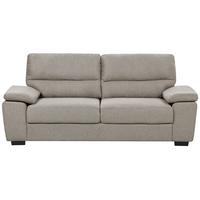 3-SITZER-SOFA hellbraun Vogar - Hellbraun, Textil (195/90/74cm) - Beliani