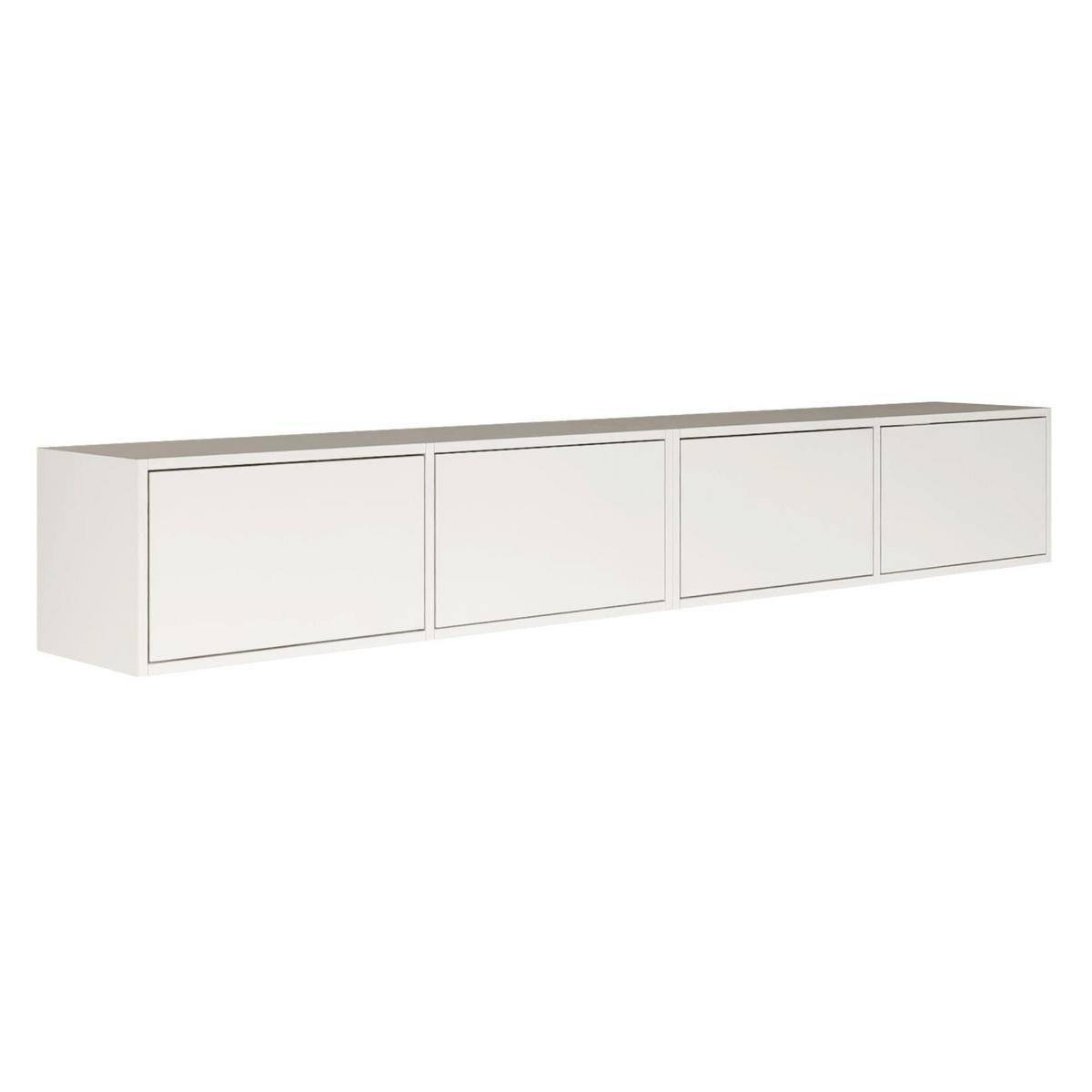 TV-LOWBOARD Framme hängend Weiß 200/30/30 cm - Weiß, Holzwerkstoff (201.2/30/30cm) - Selsey